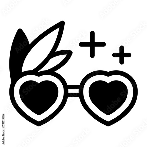 This Sunglasses icon is suitable for Mardi Gras.