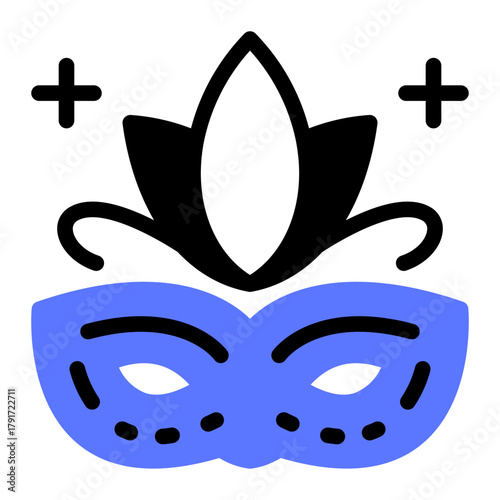 This Carnival mask_1 icon is suitable for Mardi Gras.