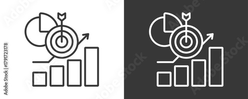 Metrics Icon Set Vector Collection Isolated In Black And White