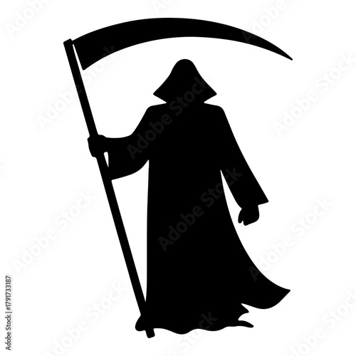 Grim Reaper Death Silhouette