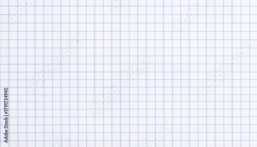 Close-up of blank graph paper background.