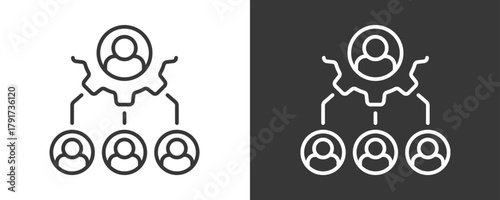 Stakeholder Icon Set Vector Collection Isolated In Black And White