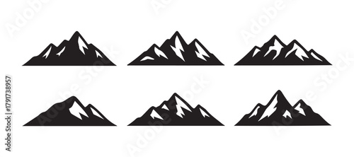 black mountain silhouettes bundle collection