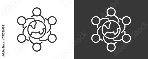 Cultural Sensitivity Icon Set Vector Collection Isolated In Black And White