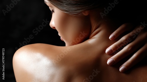 Wallpaper Mural Sensual body pose intimate studio photography soft lighting close-up beauty and elegance Torontodigital.ca