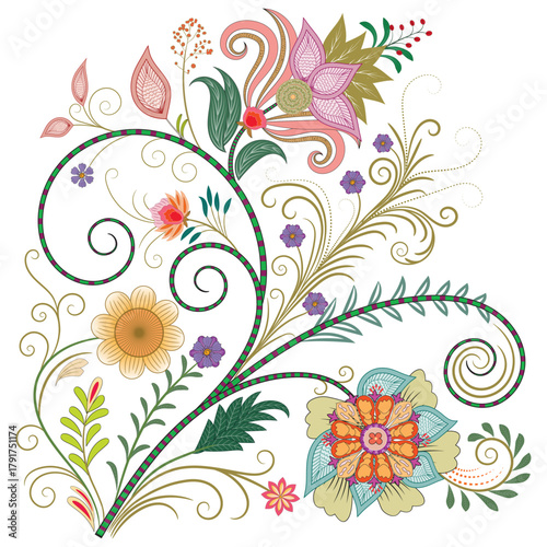 Graphic elements for vector design. Swirl vintage elements decorative illustration. 
