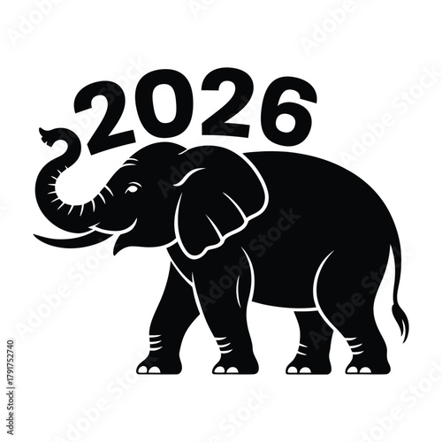 Republican elephant symbol 2026, political election year design