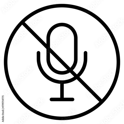 Mute  Icon Element For Design