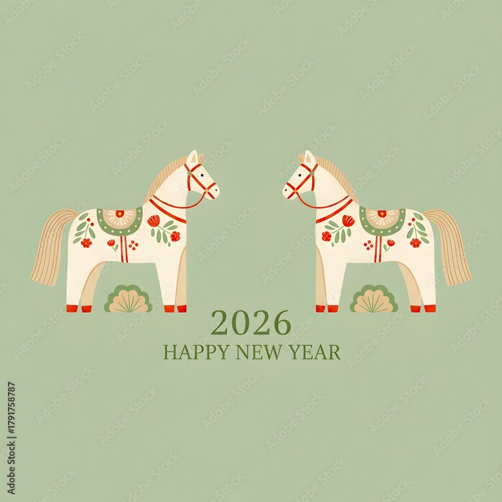 Fototapeta premium Happy New Year 2026