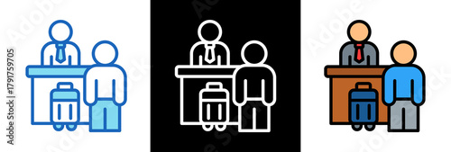 Hospitality And Tourism triplestyle icon