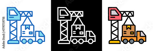 Logistics And Delivery triplestyle icon