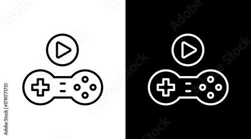 Gamified White Icon Set Design