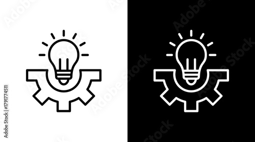 Renewable Energy White Icon Set Design