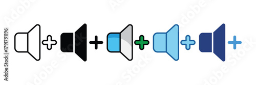 Volume Up  Icon Element For Design