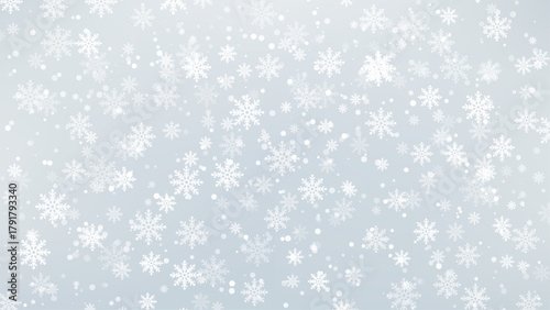 Christmas Winter Snowflakes Background Pattern Design Festive Holiday Frame