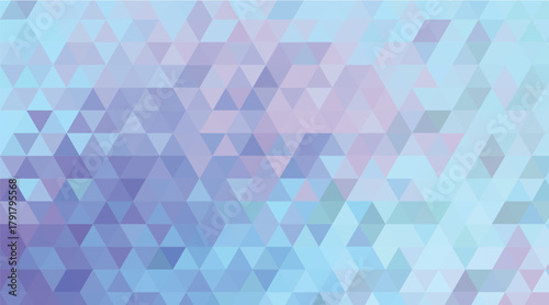 Pastel Aqua and Purple Gradient Low Poly Background with Seamless Geometric Triangle Mesh