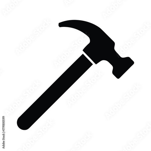Wallpaper Mural Hammer And Nail Icon Vector Illustration Torontodigital.ca