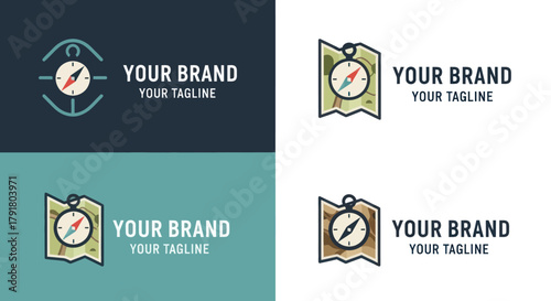 Compass Logo Designs for Adventure and Exploration Brands.
