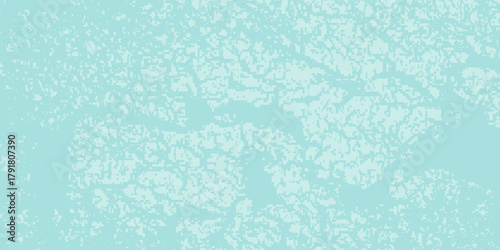 Grain wood image texture on blue cyan board background. Mint green Solid paper abstract simple. eps 10