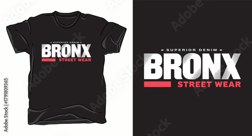 Bronx typography vector art t-shirt design print