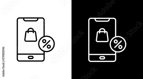 Black Friday  White Icon Set Design