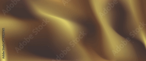 Silk gold wave background with satin liquid golden for luxury fabric pattern. Smooth abstract flag design with cloth yellow material in ribbon vector 3d.vector Eps10