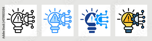 Disruptive Innovation Icon Collection Set Multiple Style