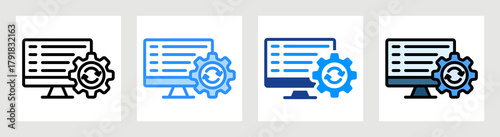 System Update Icon Collection Set Multiple Style