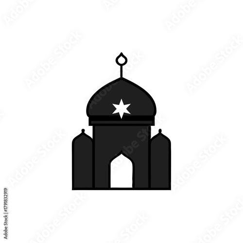taj mahal vector illustration