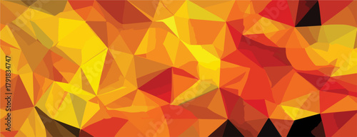 추상적인 기하학적 패턴의 생생한 색상 조합은 에너지와 역동성을 표현합니다.