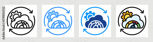 Throughput Icon Collection Set Multiple Style