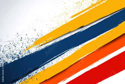 Sports banner background with bold dynamic stripes