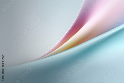 Minimalist abstract background with soft gradient pastel tones