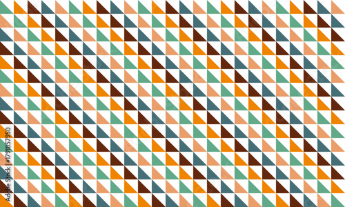 green brown yellow and white seamless triangle pattern with triangles, seamless abstract geometric pattern repeat style. replete image design for fabric printing, triangle pattern