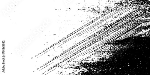 modern.Glitch distorted grunge layer . Noise destroyed texture . Trendy defect error shapes . Overlay grunge texture . Distressed effect .Vector shapes with a halftone dots screen print texture