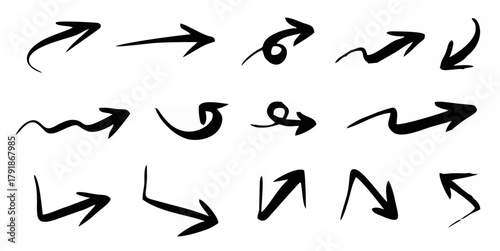 Set of arrows vector illustra...