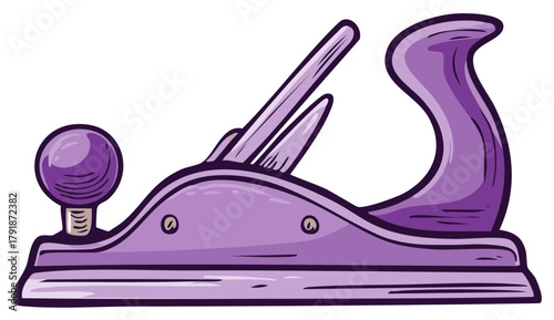 Purple Woodworking Plane Tool Handcrafting Instrument for Wood Smoothing and Shaping