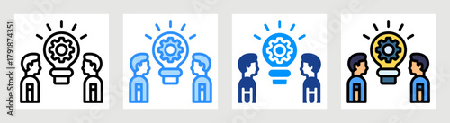 Collective Knowledge Icon Collection Set Multiple Style