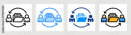 Sharing File Icon Collection Set Multiple Style