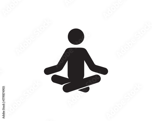  yoga icon vector design illustration