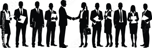 Set of People Working on Laptops Silhouette Icons, Remote Work, Diverse Poses, Home Office, Flexible Seating, Bean Bag, Desk Chair, Vector Graphic Collection, Isolated Business Elements.