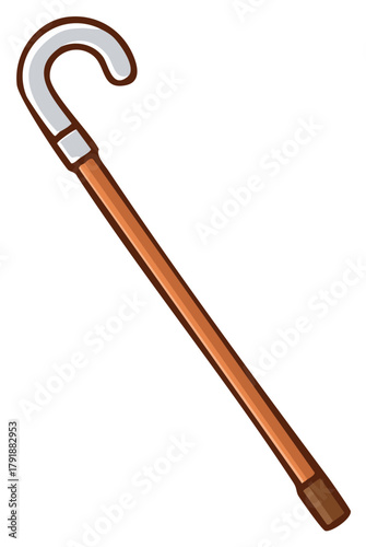 Walking Stick Wooden Grip Cane Support Mobility Aid Assistance Device Equipment Cartoon