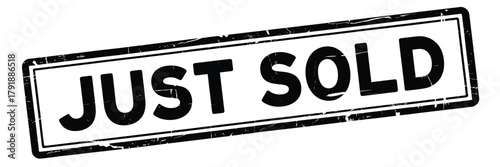 Distressed just sold stamp graphic for real estate transactions