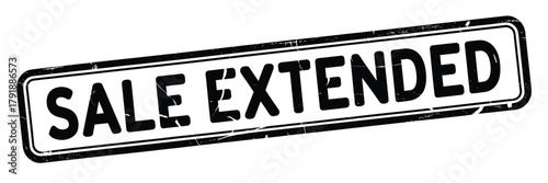 Sale extended sign with distressed texture