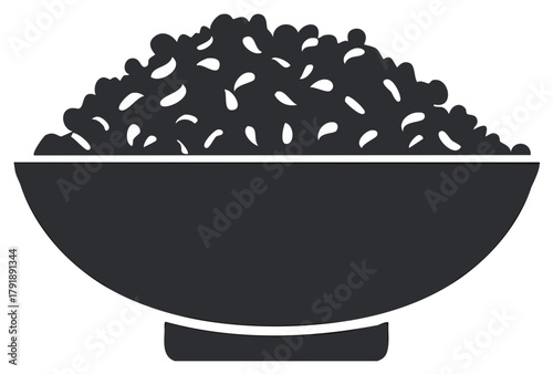 Bowl of Rice Illustration