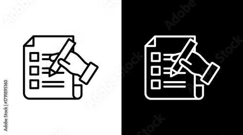 Listing  White Icon Set Design