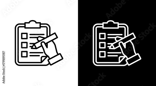 Listing  White Icon Set Design