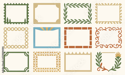 Pienza, Italy Traditional Architectural Frames and Design Elements