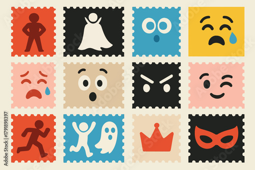 Animation Character Sticker Emojis Superhero Expressions