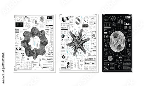 Geometric Diagrams and Schematics Illustrations
